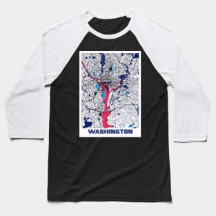 Washington - United States MilkTea City Map Baseball T-Shirt